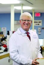 Robert A. Gabbay in his lab. He is chief medical officer at Joslin Diabetes Center and associate professor of medicine at Harvard Medical School, Boston
